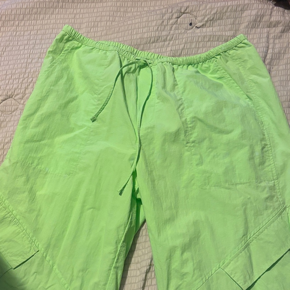 No Boundaries Neon Green Pants